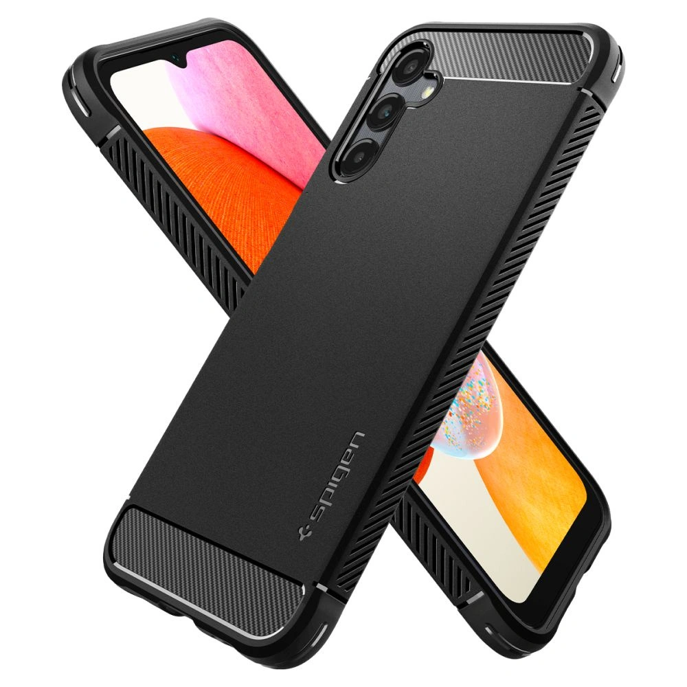 Hurtownia GSM - Etui Spigen Rugged Armor Samsung Galaxy A14 LTE Matt Schwarz - SPN2833 - {ean13} - Hurt
