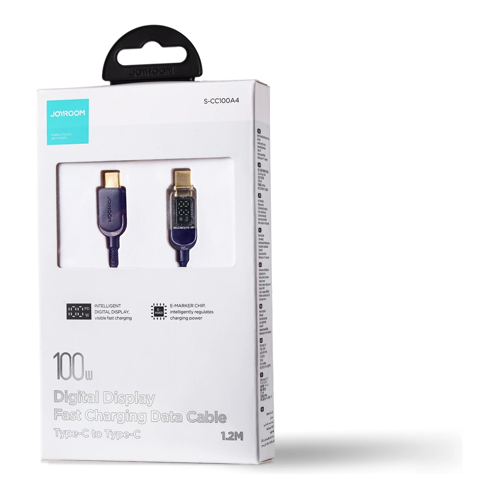 Hurtownia GSM - Cablul Joyroom S-CC100A4 USB-C/USB-C 100W 1,2m albastru - JYR645 - {ean13} - Hurt