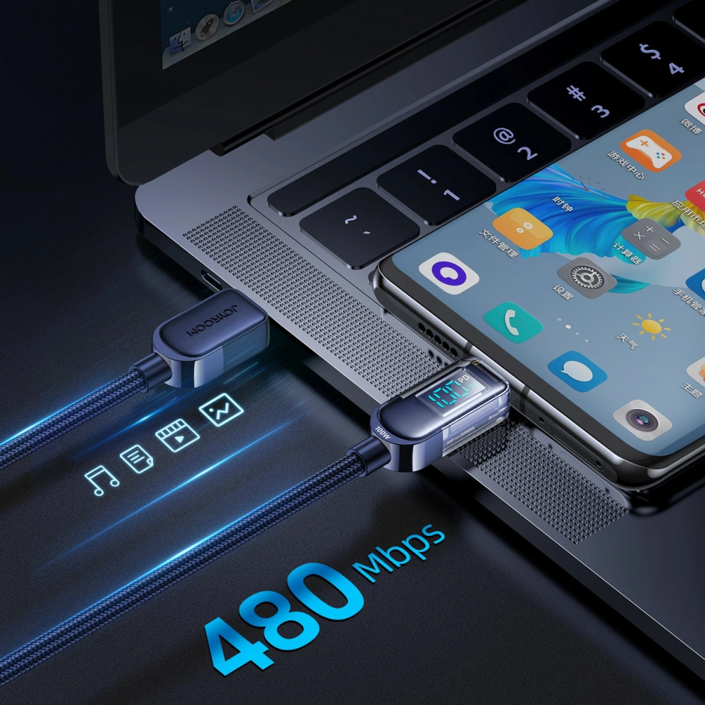 Hurtownia GSM - Cablul Joyroom S-CC100A4 USB-C/USB-C 100W 1,2m albastru - JYR645 - {ean13} - Hurt