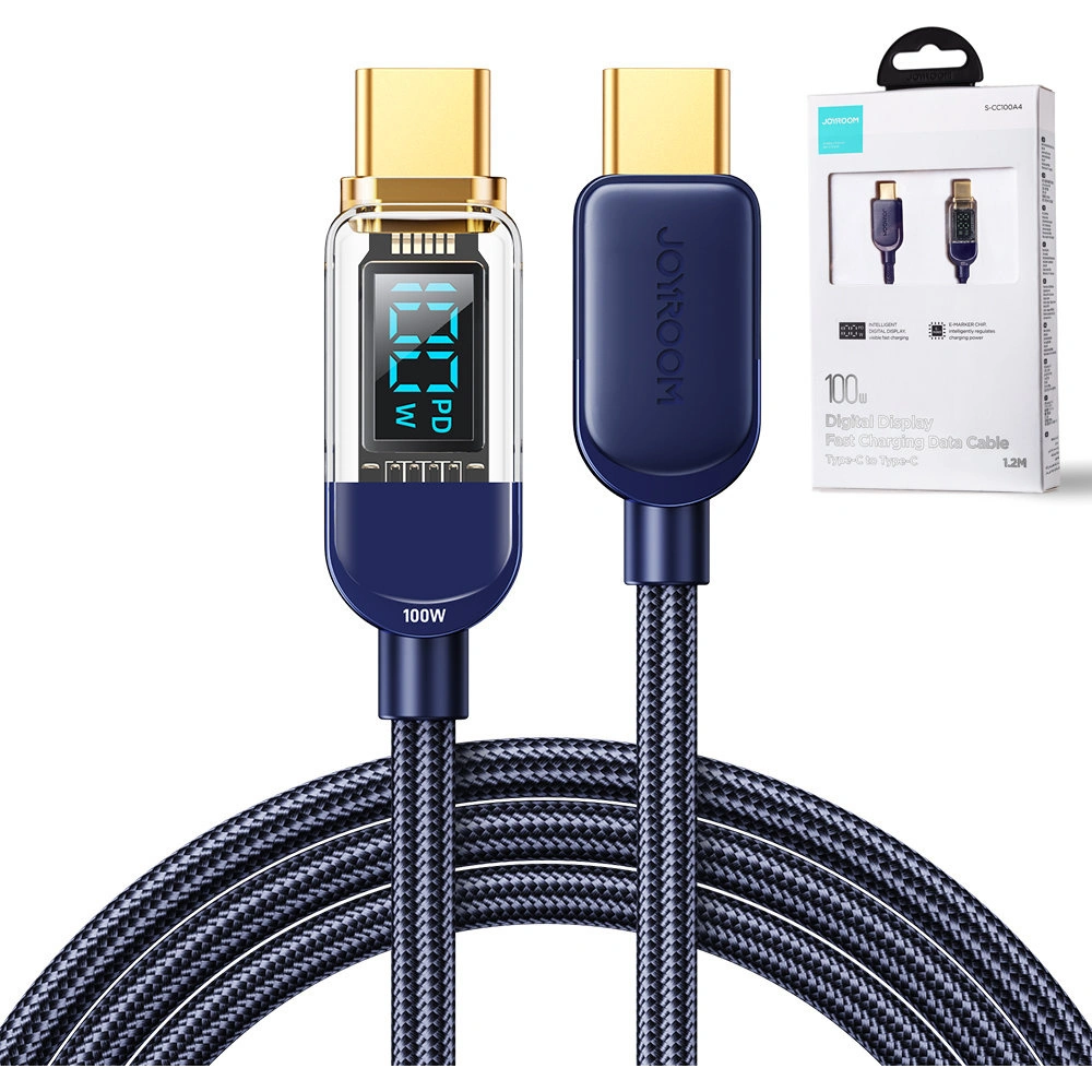 Hurtownia GSM - Cablul Joyroom S-CC100A4 USB-C/USB-C 100W 1,2m albastru - JYR645 - {ean13} - Hurt
