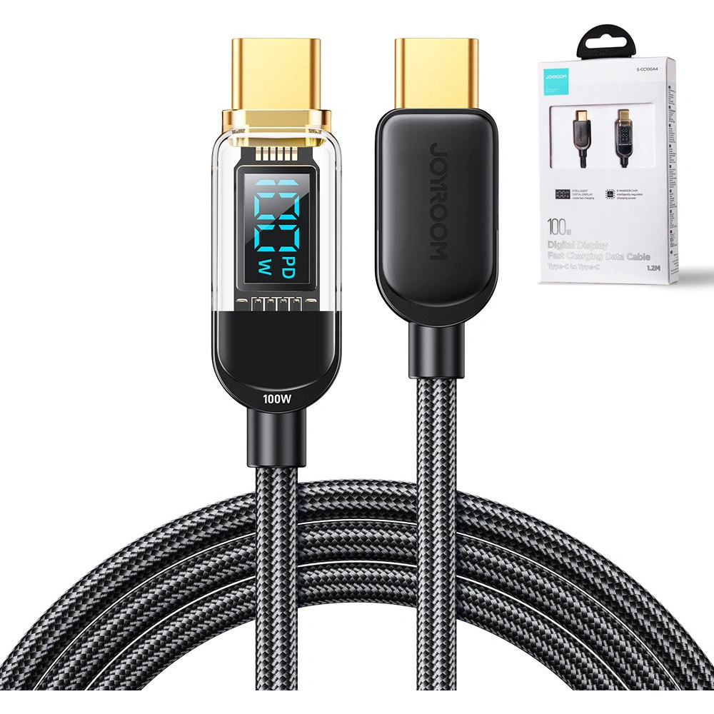 Hurtownia GSM - Cablul Joyroom S-CC100A4 USB-C/USB-C 100W 1,2m negru - JYR646 - {ean13} - Hurt