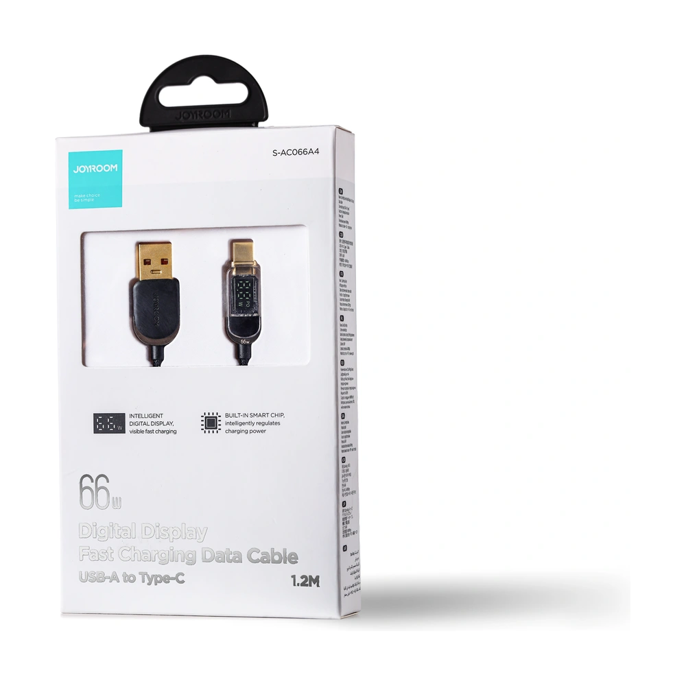 Hurtownia GSM - Kábel Joyroom S-AC066A4 USB-A/USB-C 66W 1,2m fekete - JYR647 - {ean13} - Hurt