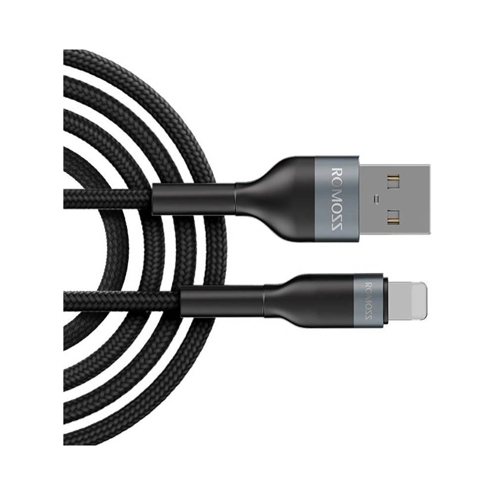 Hurtownia GSM - Kabel Romoss CB12B USB-A/Lightning 2.4A 1m (černý) - ROM54 - {ean13} - Hurt