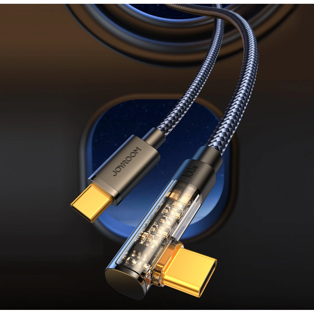 Hurtownia GSM - Kabel winkel Joyroom S-CC100A6 USB-C/USB-C 100W 1,2m schwarz - JYR651 - {ean13} - Hurt