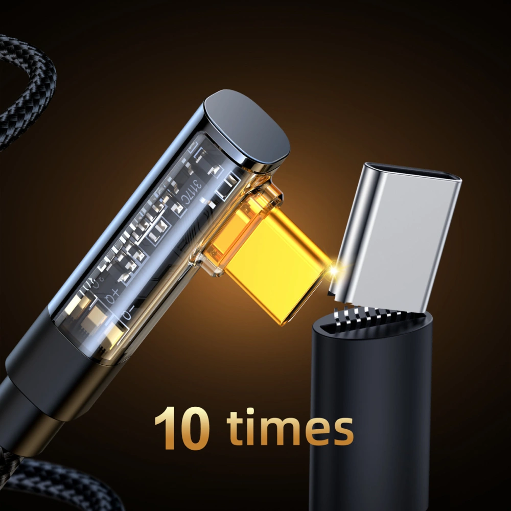 Hurtownia GSM - Kábel szögletes Joyroom S-CC100A6 USB-C/USB-C 100W 1,2m fekete - JYR651 - {ean13} - Hurt