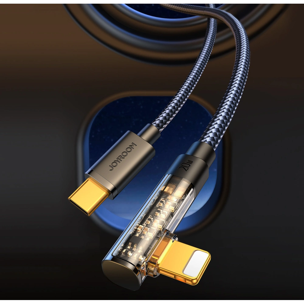 Hurtownia GSM - Cablul unghiular Joyroom S-CL020A6 Lightning/USB-C 20W 1,2m negru - JYR652 - {ean13} - Hurt