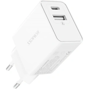 Hurtownia GSM - Síťová nabíječka Romoss AC30T, USB + USB-C, 30W (bílá) - ROM56 - {ean13} - Hurt