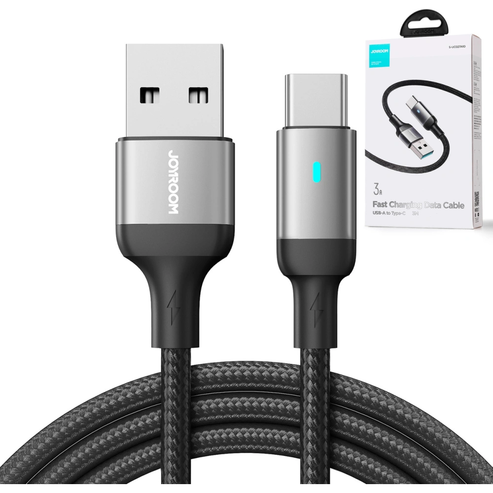Hurtownia GSM - Kábel Joyroom A10 Series USB-A/USB-C 3A 3m fekete - JYR659 - {ean13} - Hurt