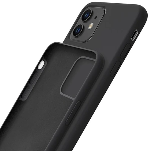 Etui 3MK Silicone Case Apple iPhone 11 czarny/black