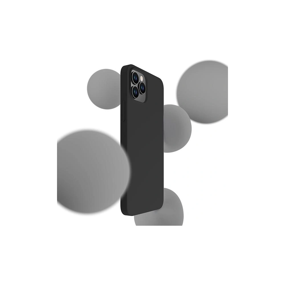 Hurtownia GSM - Etui 3MK silikonový kryt Apple iPhone 12/12 Pro černý/black - 3MK4709 - {ean13} - Hurt