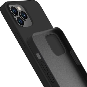 Hurtownia GSM - Etui 3MK silikonový kryt Apple iPhone 12/12 Pro černý/black - 3MK4709 - {ean13} - Hurt
