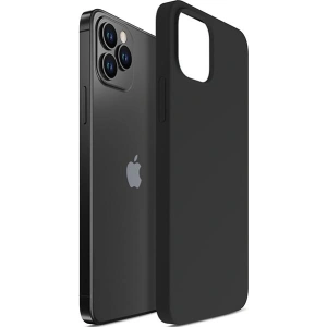 Hurtownia GSM - Etui 3MK silikonový kryt Apple iPhone 12/12 Pro černý/black - 3MK4709 - {ean13} - Hurt