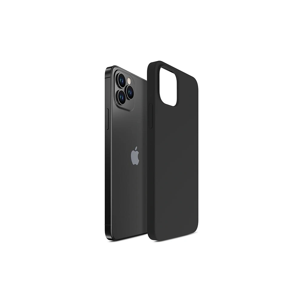 Hurtownia GSM - Etui 3MK silikonový kryt Apple iPhone 12/12 Pro černý/black - 3MK4709 - {ean13} - Hurt