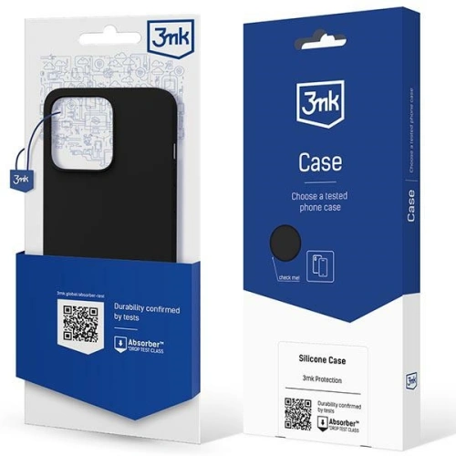 Etui 3MK Silicone Case Apple iPhone 13 Pro Max czarny/black