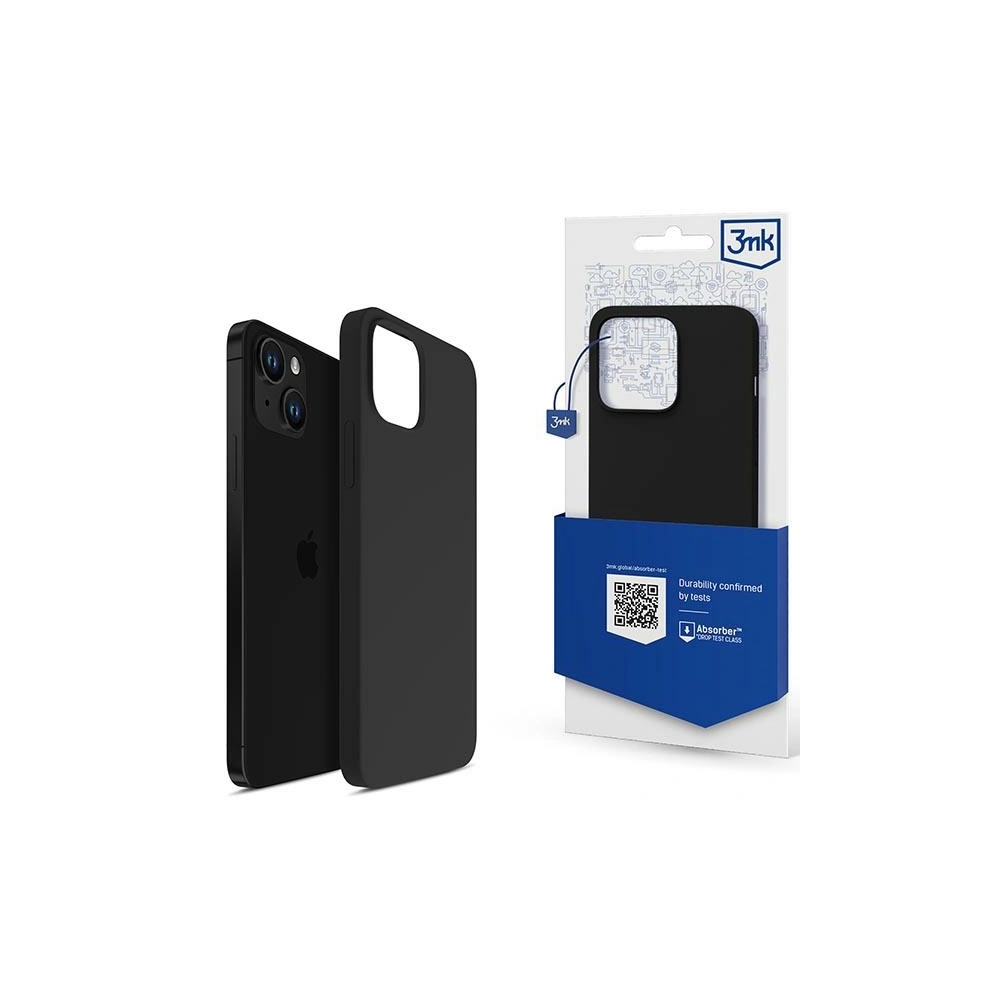 Hurtownia GSM - Etui 3MK Silikonhülle Apple iPhone 14 Plus / 15 Plus schwarz/black - 3MK4715 - {ean13} - Hurt