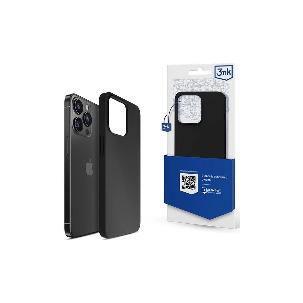 Hurtownia GSM - Etui 3MK silikonový kryt Apple iPhone 14 Pro Max černý/black - 3MK4717 - {ean13} - Hurt