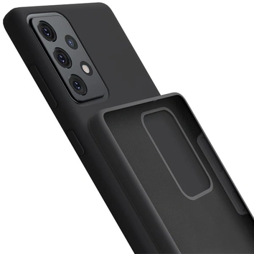 Etui 3MK Silicone Case Samsung Galaxy A52/A52s czarny/black