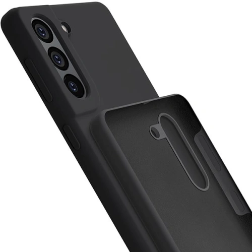 Etui 3MK Silicone Case Samsung Galaxy S21 FE czarny/black