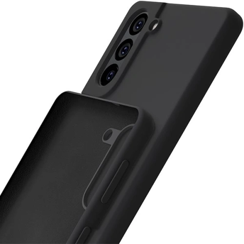 Etui 3MK Silicone Case Samsung Galaxy S21 FE czarny/black