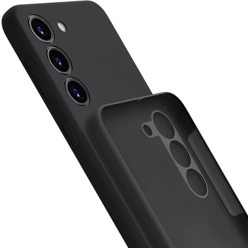 Etui 3MK Silicone Case Samsung Galaxy S23 czarny/black