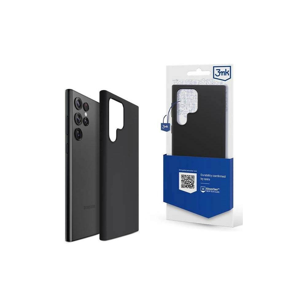 Hurtownia GSM - Etui 3MK silikonový kryt Samsung Galaxy S23 Ultra černý/black - 3MK4726 - {ean13} - Hurt