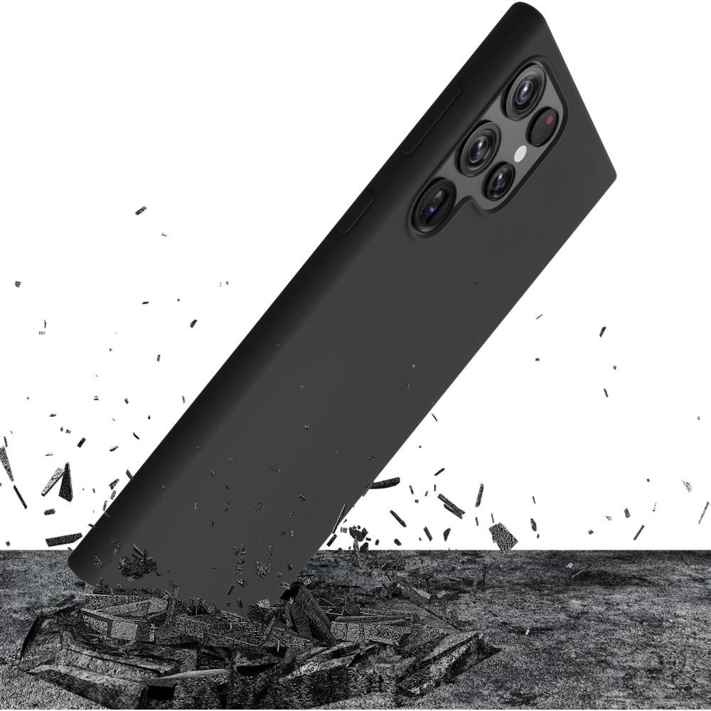 Hurtownia GSM - Etui 3MK silikonový kryt Samsung Galaxy S23 Ultra černý/black - 3MK4726 - {ean13} - Hurt
