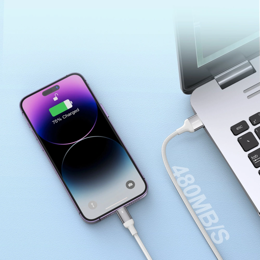 Hurtownia GSM - Kabel Joyroom A10 Series USB-A/Lightning 2.4A 2m bílý - JYR663 - {ean13} - Hurt