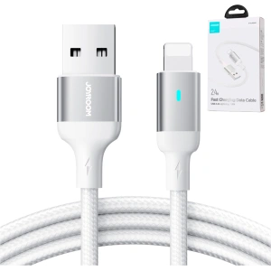 Hurtownia GSM - Kabel Joyroom A10 Series USB-A/Lightning 2.4A 1,2m biały - JYR664 - {ean13} - Hurt