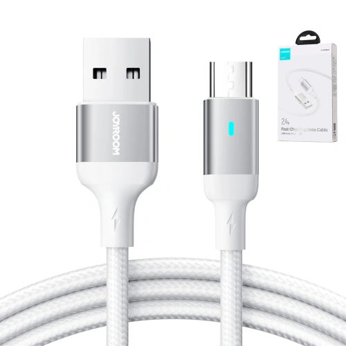 Kabel Joyroom USB-A/microUSB 2.4A 2m biały