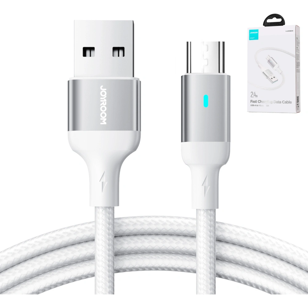 Hurtownia GSM - Kabel Joyroom USB-A/microUSB 2.4A 2m biały - JYR668 - {ean13} - Hurt
