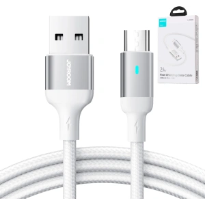Kabel Joyroom USB-A/microUSB 2.4A 1,2m biały