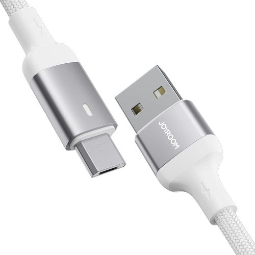 Kabel Joyroom USB-A/microUSB 2.4A 1,2m biały