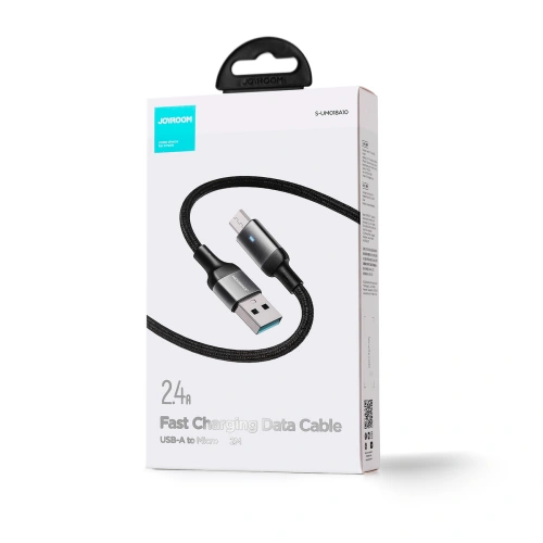 Kabel Joyroom USB-A/microUSB 2.4A 2m czarny