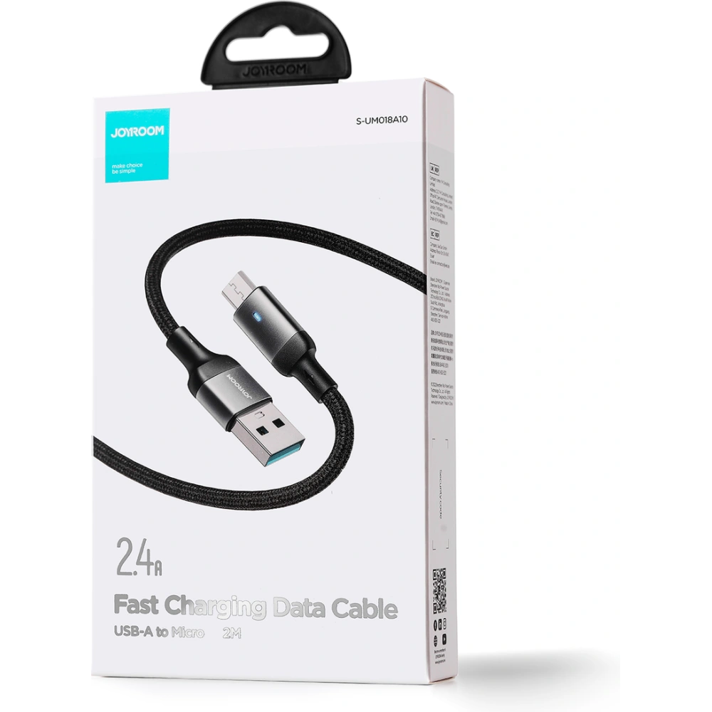 Hurtownia GSM - Cablul Joyroom USB-A/microUSB 2.4A 2m negru - JYR670 - {ean13} - Hurt