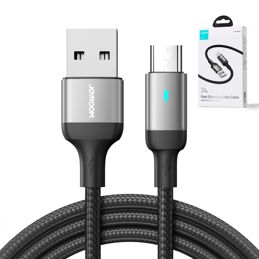 Hurtownia GSM - Kabel Joyroom USB-A/microUSB 2.4A 1,2m černý - JYR671 - {ean13} - Hurt
