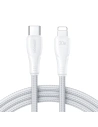 Cablul Joyroom Surpass Series USB-C/Lightning 20W 3m alb