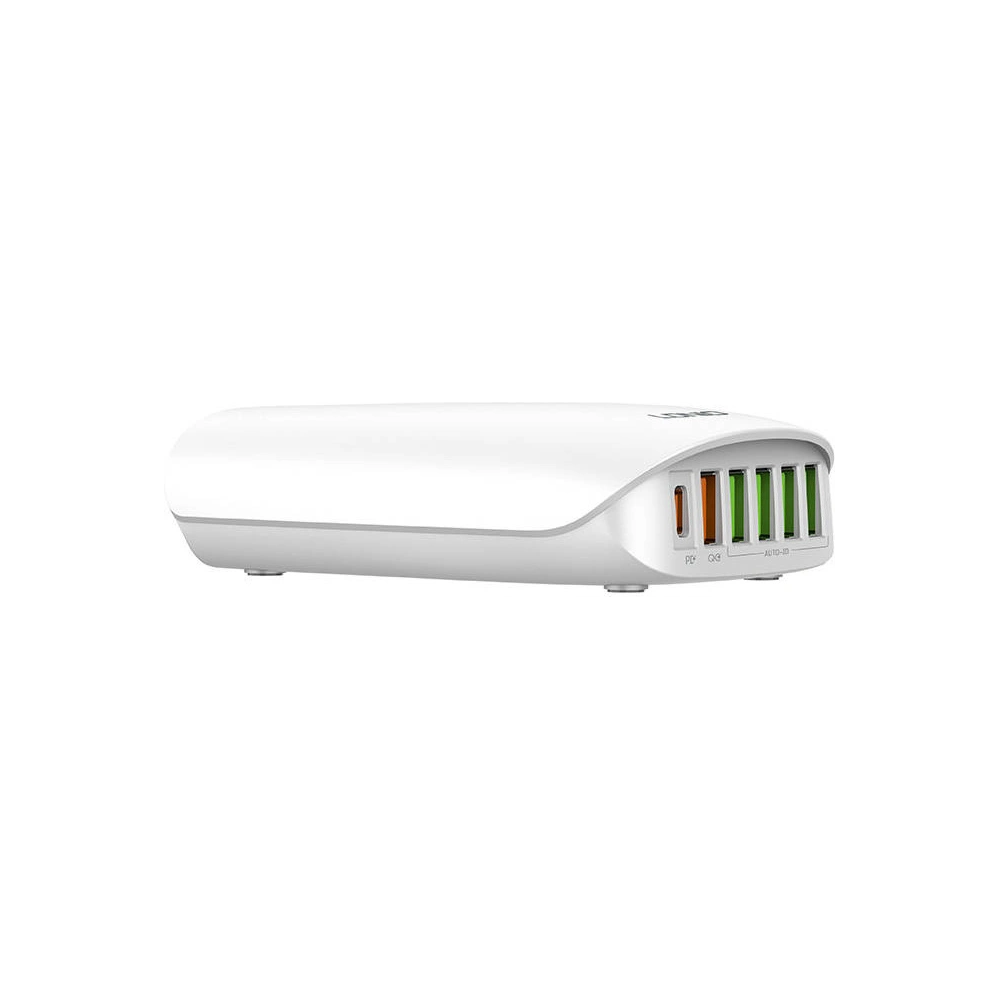 Hurtownia GSM - Ładowarka sieciowa LDNIO A6573C EU 5USB, USB-C 65W + Przewód zasilający - LDN46 - {ean13} - Hurt
