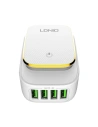 Hurtownia GSM - Ładowarka sieciowa LDNIO A4405 4USB, Lampa LED + kabel USB-C - LDN47 - {ean13} - Hurt