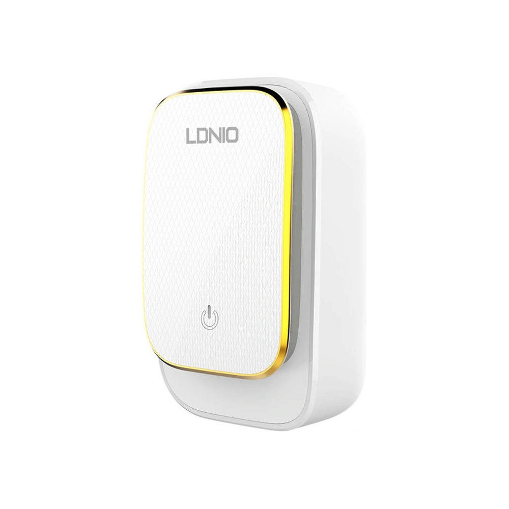 Hurtownia GSM - Încărcător de rețea LDNIO A4405 4USB, Lampă LED + cablu Lightning - LDN48 - {ean13} - Hurt
