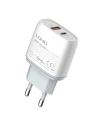 Hurtownia GSM - Hálózati töltő LDNIO A2424C USB, USB-C 20W + USB-C/USB-C kábel - LDN55 - {ean13} - Hurt
