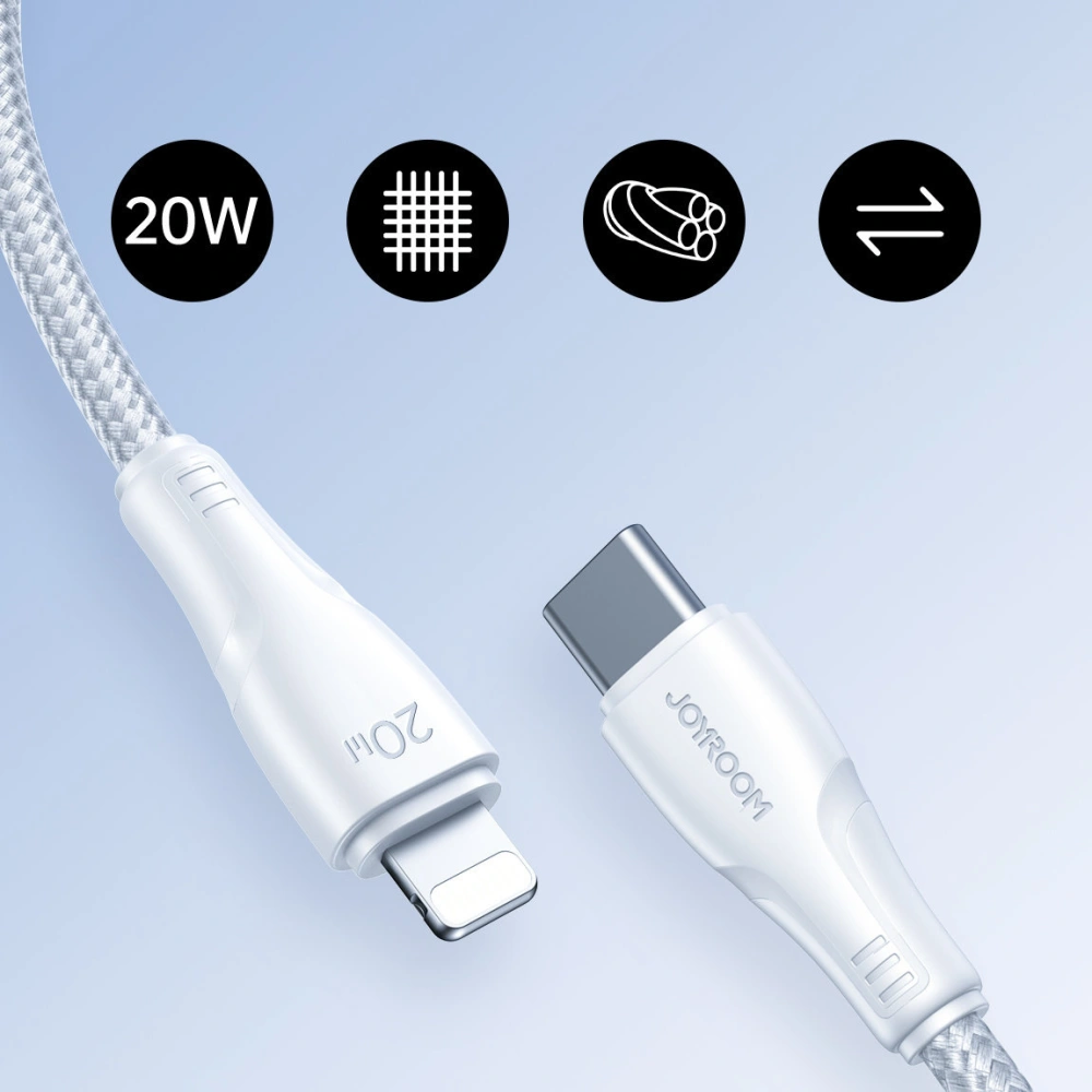 Wholesale Cable Joyroom Surpass Series USB-C/Lightning 20W 1.2m white - JYR674 - {ean13} - Hurt