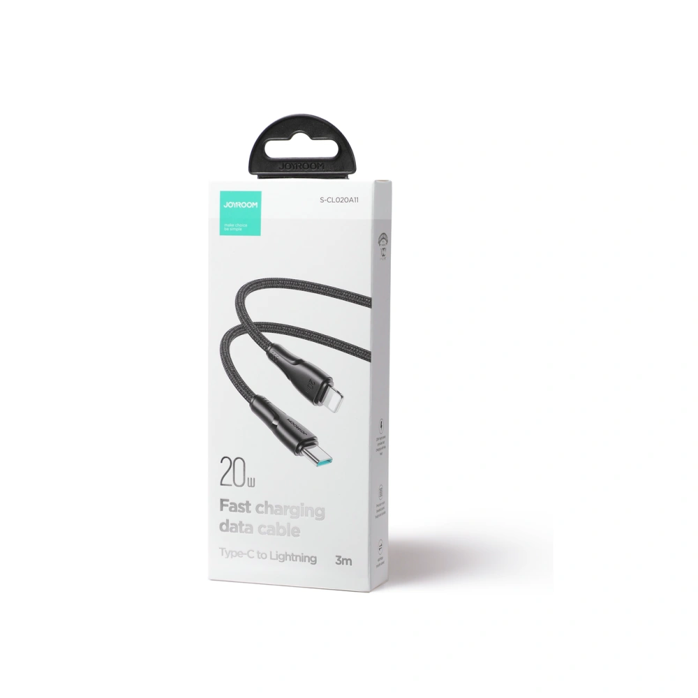 Hurtownia GSM - Kabel Joyroom Surpass Series USB-C/Lightning 20W 3m černý - JYR675 - {ean13} - Hurt