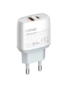 Hálózati töltő LDNIO A2424C USB, USB-C 20W + Lightning kábel