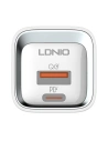 Hurtownia GSM - Hálózati töltő LDNIO A2318C USB, USB-C 20W + USB-C/USB-C kábel - LDN61 - {ean13} - Hurt