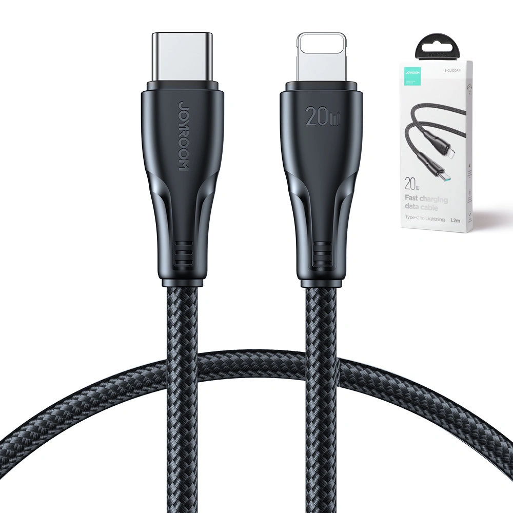 Hurtownia GSM - Cablu Joyroom Surpass Series USB-C/Lightning 20W 1,2 m negru - JYR677 - {ean13} - Hurt
