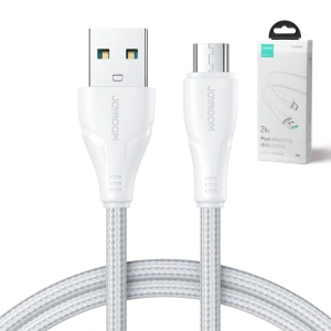 Kabel Joyroom Surpass Series USB-A/microUSB 2.4A 2m biały