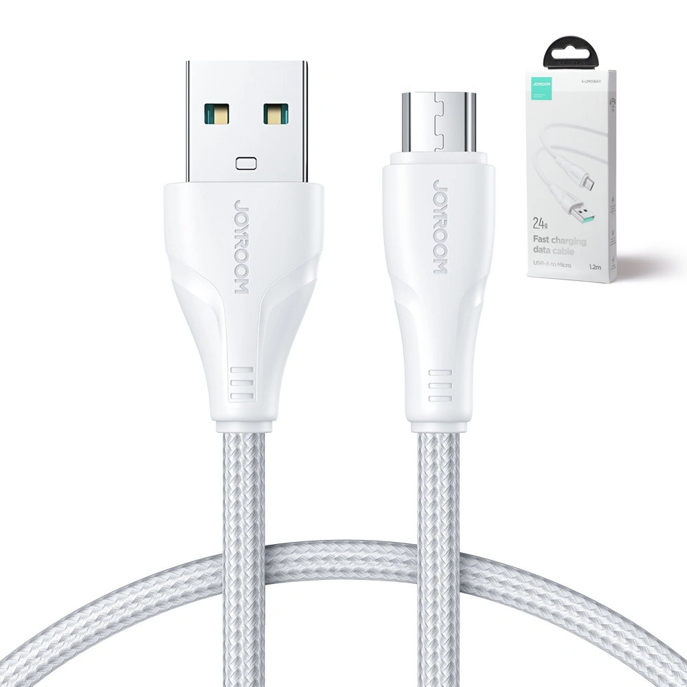 Hurtownia GSM - Cablul Joyroom Surpass Series USB-A/microUSB 2.4A 1,2 m alb - JYR679 - {ean13} - Hurt