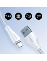 Hurtownia GSM - Cablul Joyroom Surpass Series USB-A/microUSB 2.4A 1,2 m alb - JYR679 - {ean13} - Hurt