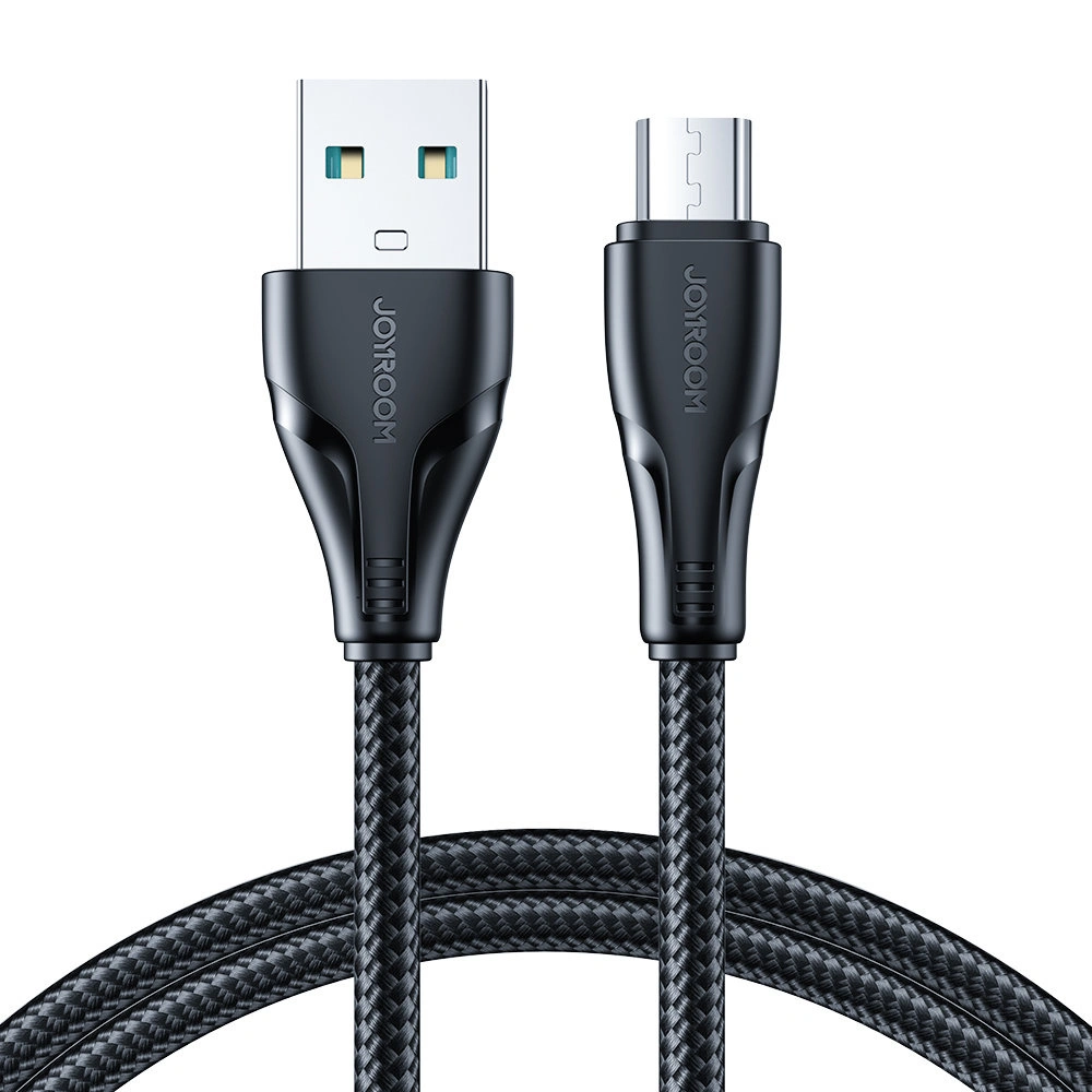 Wholesale Cable Joyroom Surpass Series USB-A/microUSB 2.4A 2m black - JYR680 - {ean13} - Hurt