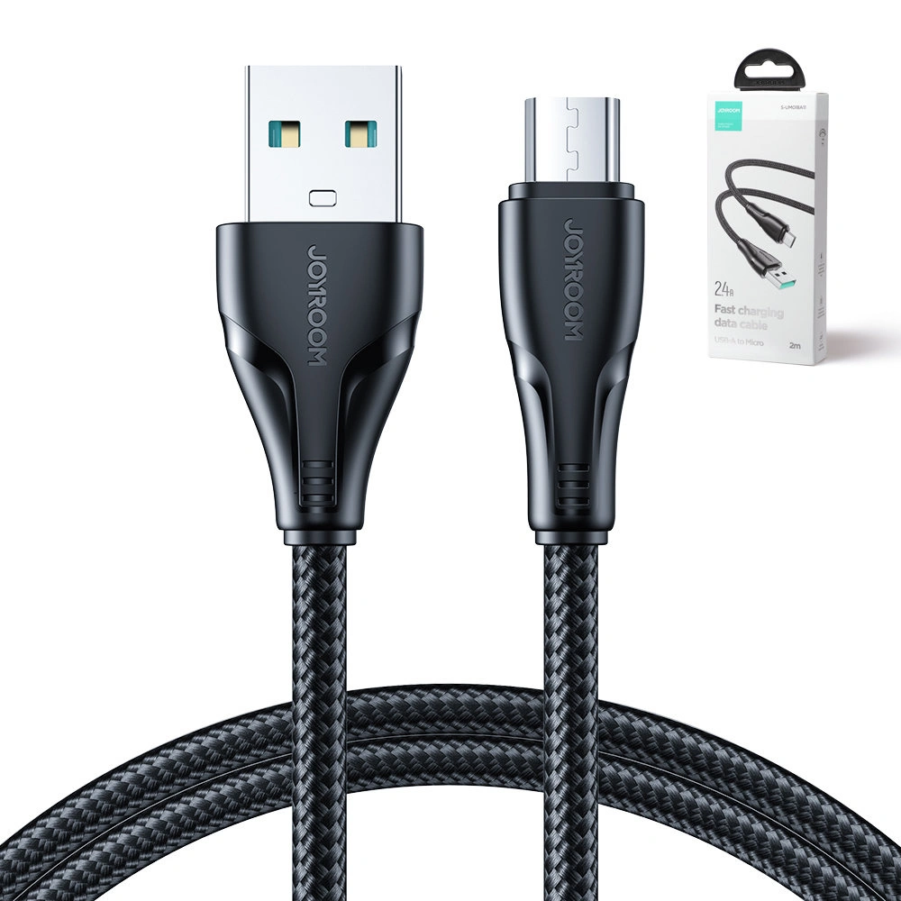 Wholesale Cable Joyroom Surpass Series USB-A/microUSB 2.4A 2m black - JYR680 - {ean13} - Hurt